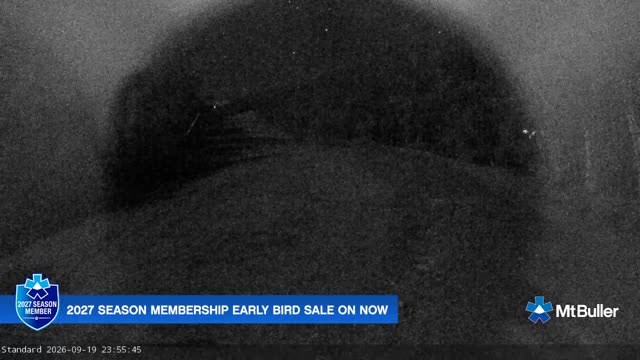 Mt Buller Standard Run Live snow cam captured at 19 September 2026 at 11:56 pm AEST