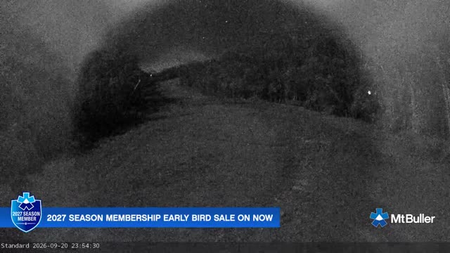 Mt Buller Standard Run Live snow cam captured at 20 September 2026 at 11:54 pm AEST
