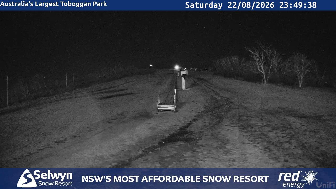Selwyn Snow Resort Selwyn Live Stream snow cam captured at 22 August 2026 at 11:55 pm AEST