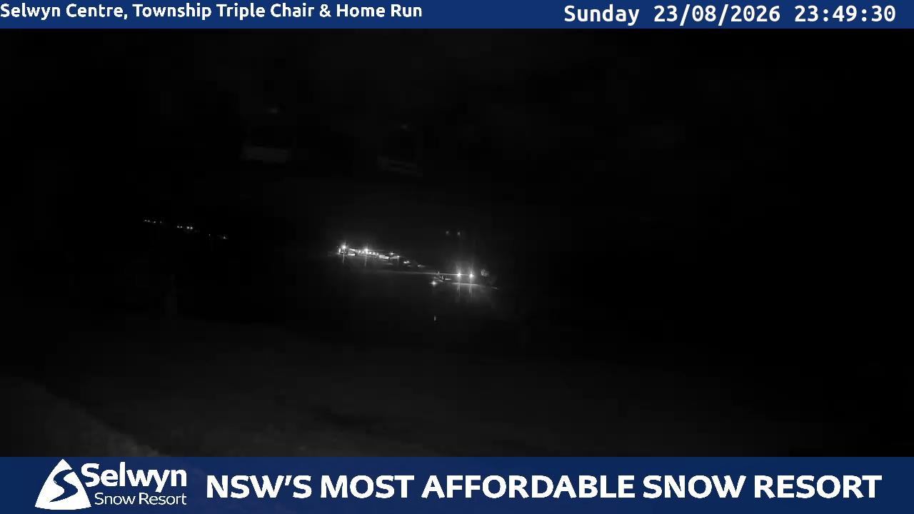 Selwyn Snow Resort Selwyn Live Stream snow cam captured at 23 August 2026 at 11:49 pm AEST