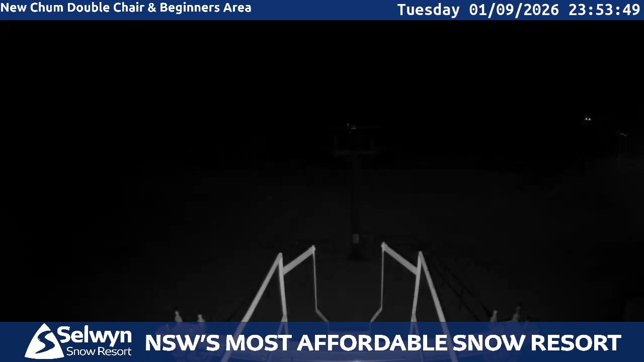 Selwyn Snow Resort Selwyn Live Stream snow cam captured at 1 September 2026 at 11:59 pm AEST