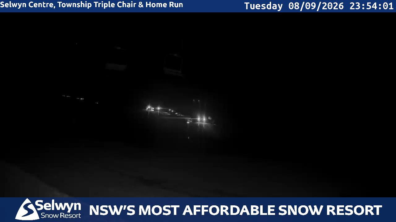 Selwyn Snow Resort Selwyn Live Stream snow cam captured at 8 September 2026 at 11:54 pm AEST