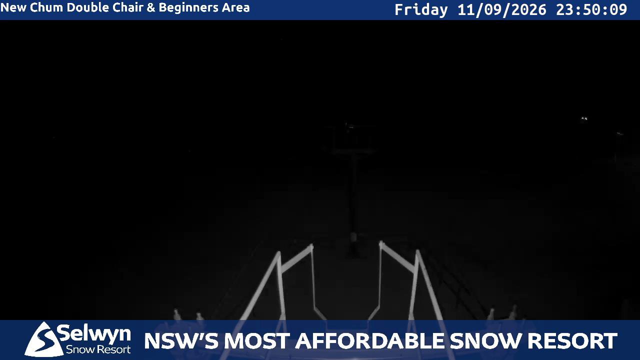 Selwyn Snow Resort Selwyn Live Stream snow cam captured at 11 September 2026 at 11:50 pm AEST