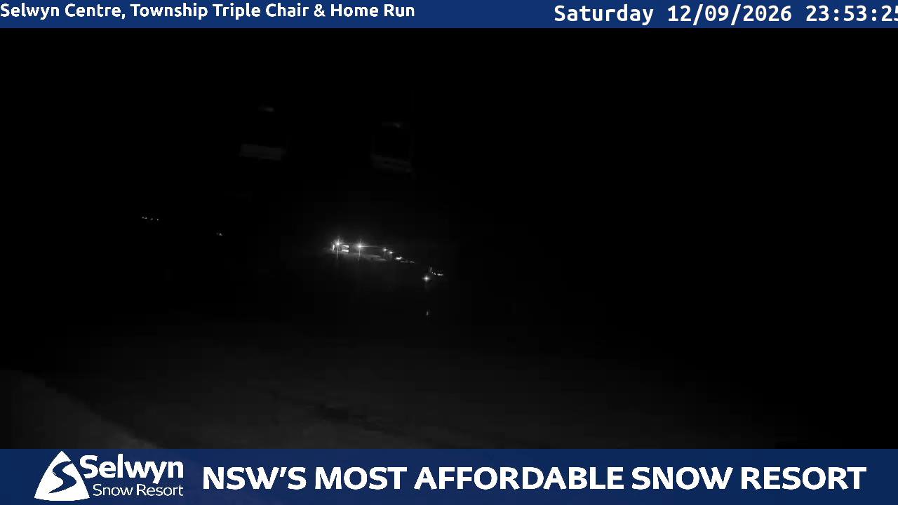 Selwyn Snow Resort Selwyn Live Stream snow cam captured at 12 September 2026 at 11:53 pm AEST