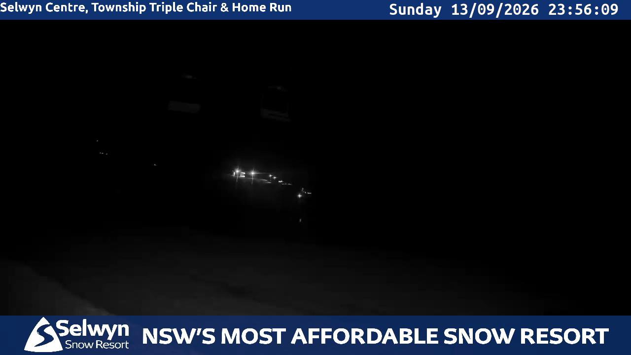 Selwyn Snow Resort Selwyn Live Stream snow cam captured at 13 September 2026 at 11:56 pm AEST
