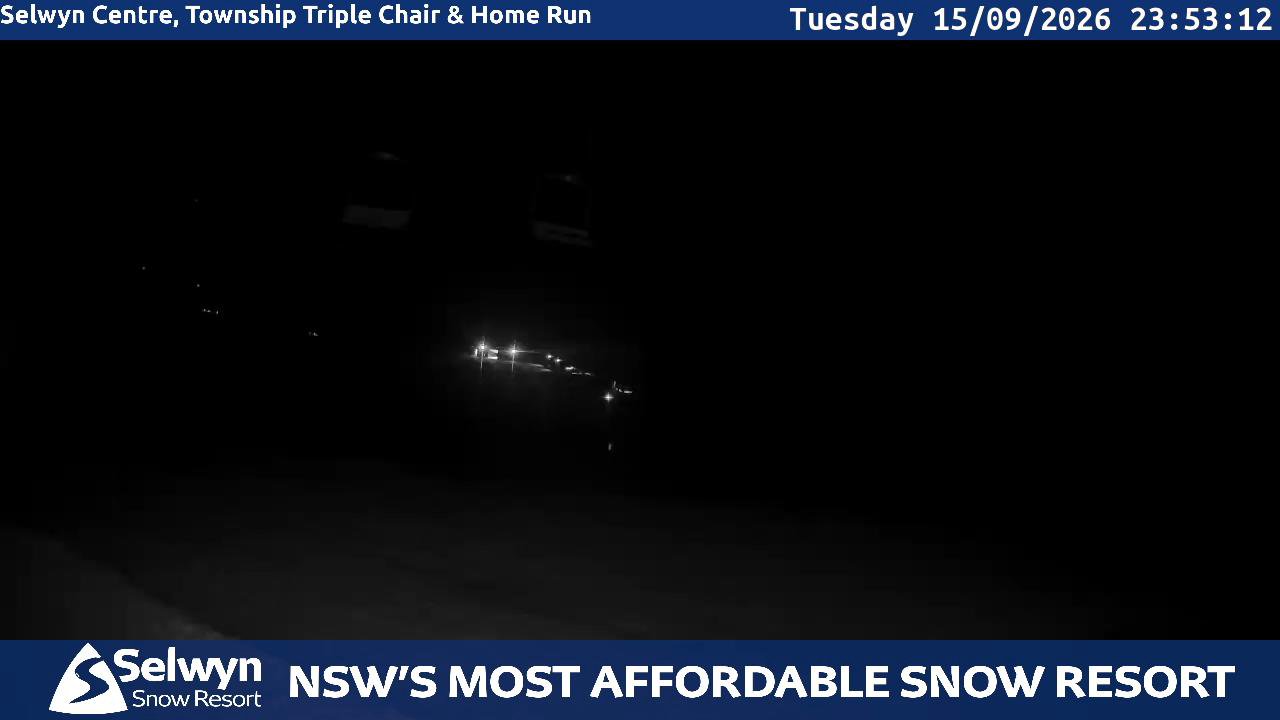 Selwyn Snow Resort Selwyn Live Stream snow cam captured at 15 September 2026 at 11:53 pm AEST