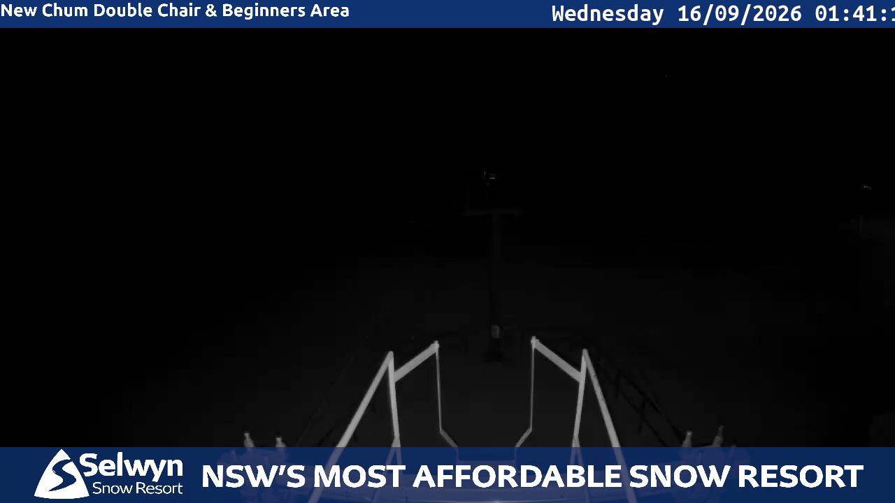 Selwyn Snow Resort Selwyn Live Stream snow cam captured at 16 September 2026 at 1:41 am AEST