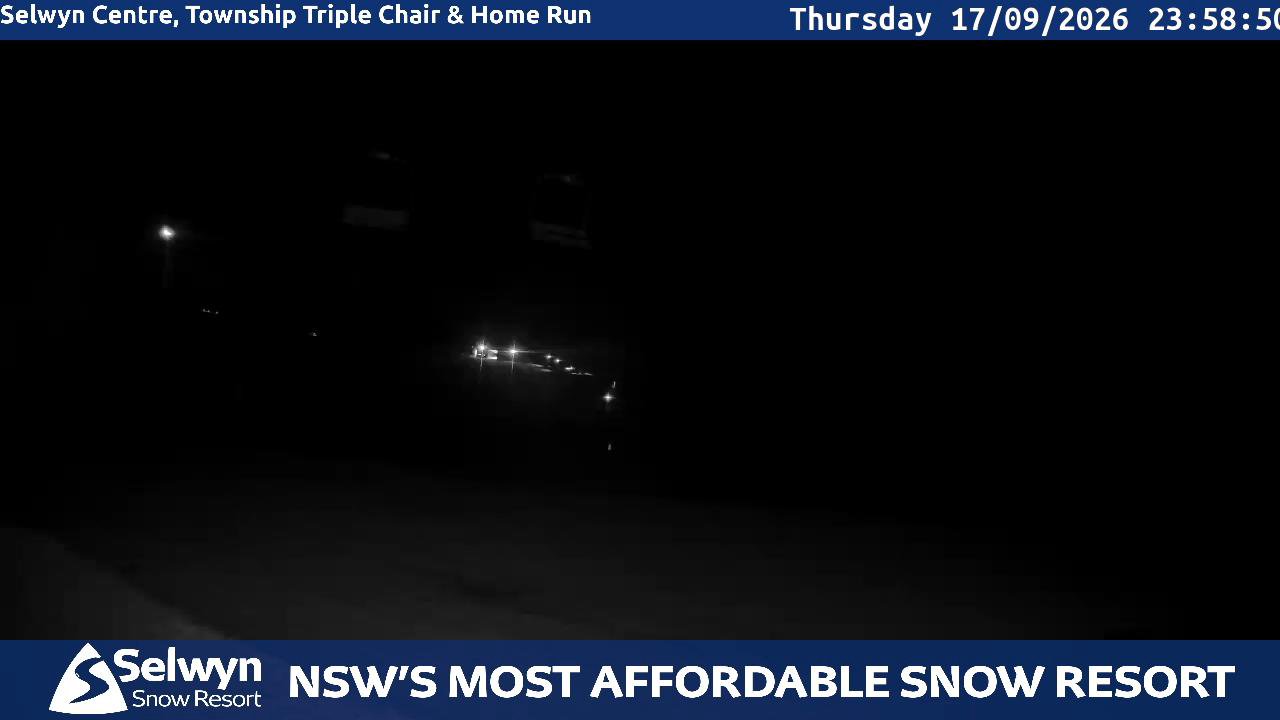 Selwyn Snow Resort Selwyn Live Stream snow cam captured at 17 September 2026 at 11:59 pm AEST