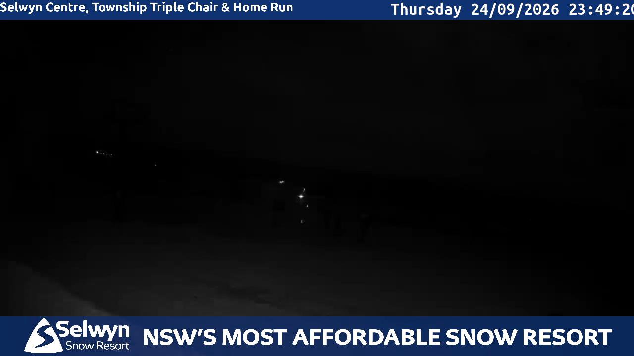 Selwyn Snow Resort Selwyn Live Stream snow cam captured at 24 September 2026 at 11:49 pm AEST