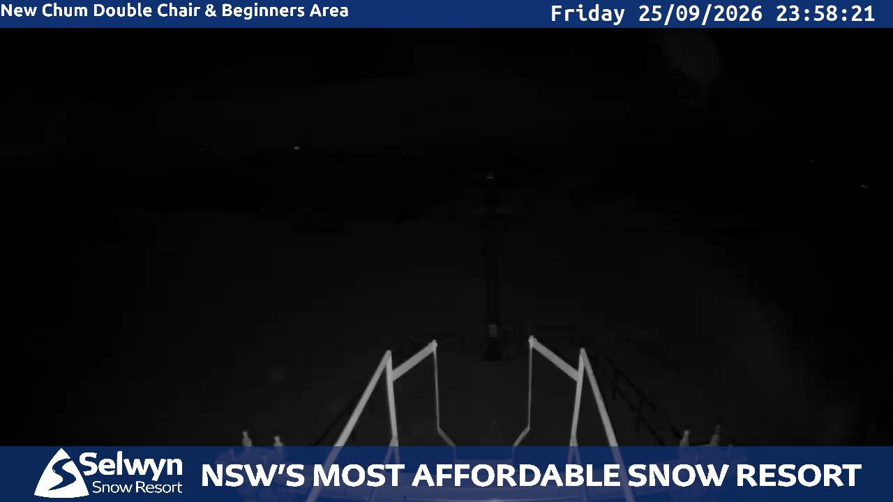Selwyn Snow Resort Selwyn Live Stream snow cam captured at 25 September 2026 at 11:58 pm AEST