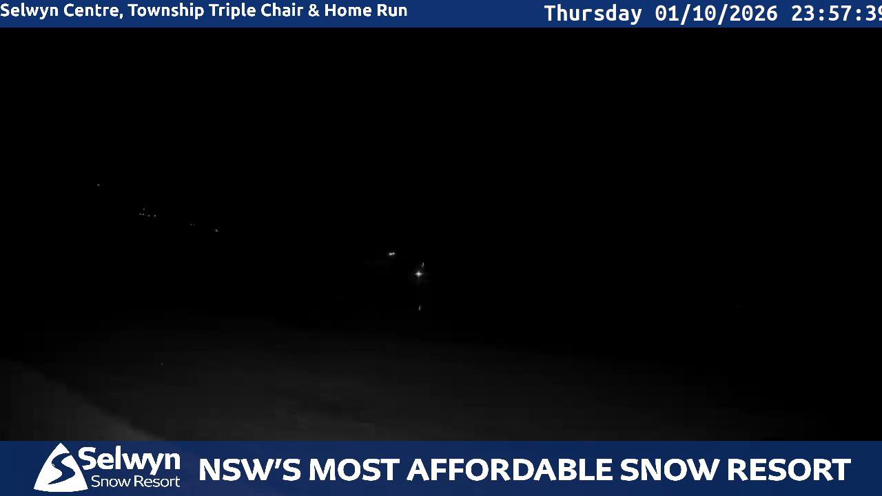 Selwyn Snow Resort Selwyn Live Stream snow cam captured at 1 October 2026 at 11:58 pm AEST