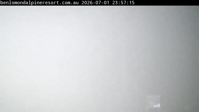 Ben Lomond Summit / Front Valley snow cam captured at 1 July 2026 at 11:57 pm AEST