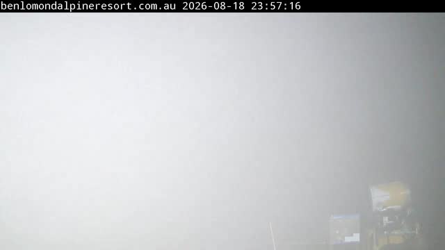 Ben Lomond Summit / Front Valley snow cam captured at 18 August 2026 at 11:57 pm AEST