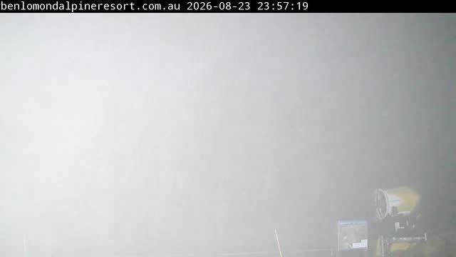 Ben Lomond Summit / Front Valley snow cam captured at 23 August 2026 at 11:57 pm AEST