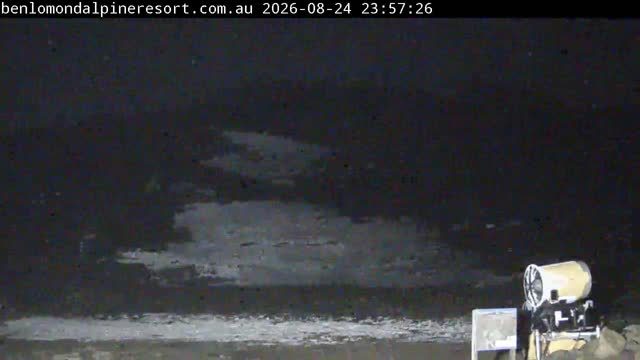 Ben Lomond Summit / Front Valley snow cam captured at 24 August 2026 at 11:57 pm AEST