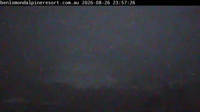 Ben Lomond Summit / Front Valley snow cam captured at 26 August 2026 at 11:57 pm AEST