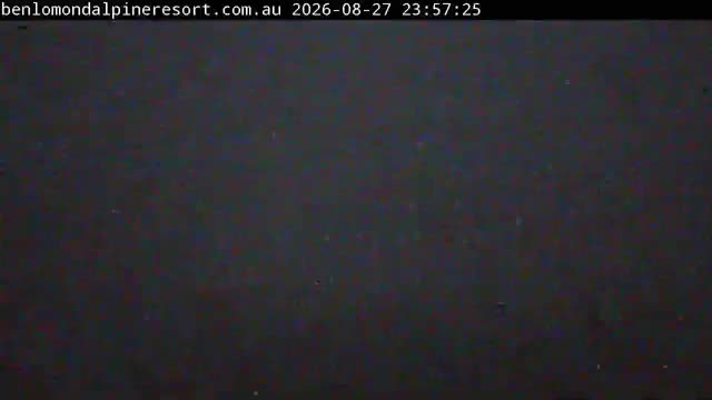 Ben Lomond Summit / Front Valley snow cam captured at 27 August 2026 at 11:57 pm AEST