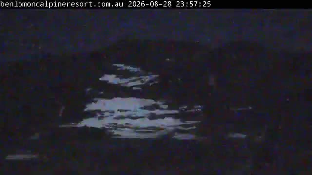 Ben Lomond Summit / Front Valley snow cam captured at 28 August 2026 at 11:57 pm AEST