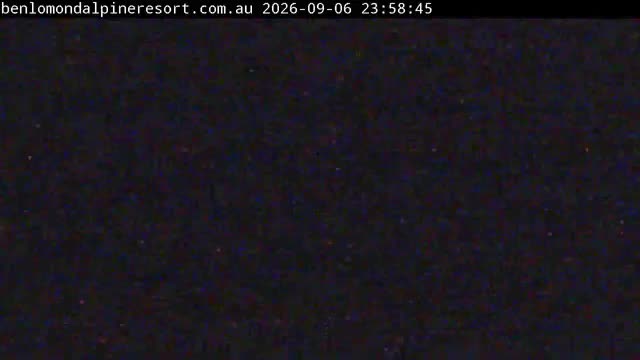 Ben Lomond Summit / Front Valley snow cam captured at 6 September 2026 at 11:59 pm AEST