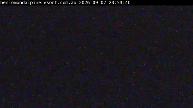 Ben Lomond Summit / Front Valley snow cam captured at 7 September 2026 at 11:54 pm AEST