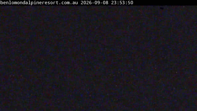Ben Lomond Summit / Front Valley snow cam captured at 8 September 2026 at 11:54 pm AEST