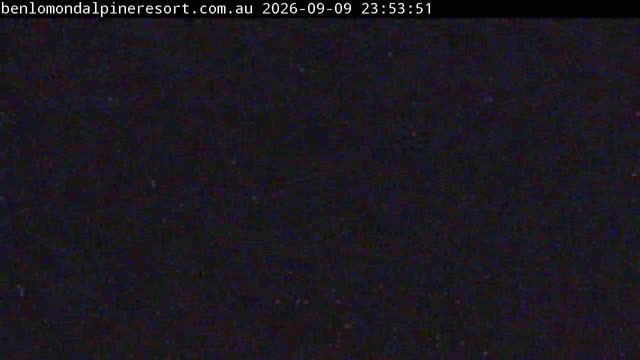 Ben Lomond Summit / Front Valley snow cam captured at 9 September 2026 at 11:54 pm AEST