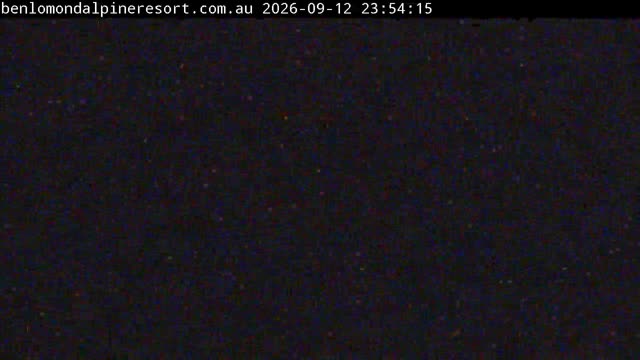 Ben Lomond Summit / Front Valley snow cam captured at 12 September 2026 at 11:54 pm AEST