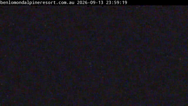 Ben Lomond Summit / Front Valley snow cam captured at 13 September 2026 at 11:59 pm AEST