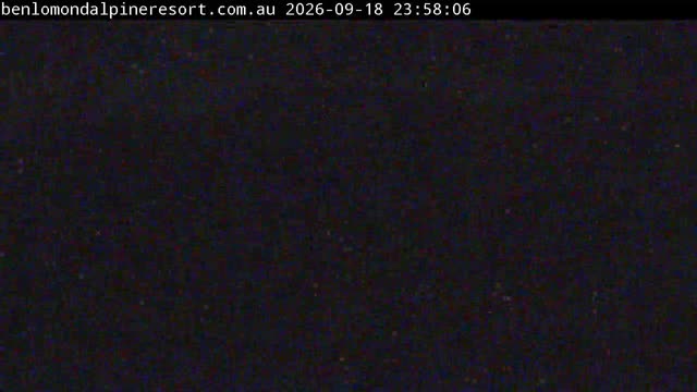 Ben Lomond Summit / Front Valley snow cam captured at 18 September 2026 at 11:58 pm AEST