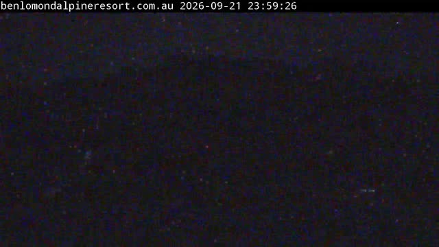 Ben Lomond Summit / Front Valley snow cam captured at 21 September 2026 at 11:59 pm AEST