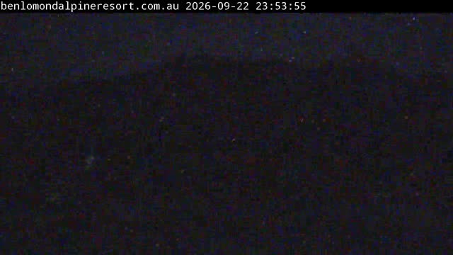Ben Lomond Summit / Front Valley snow cam captured at 22 September 2026 at 11:54 pm AEST