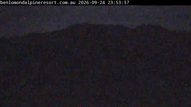 Ben Lomond Summit / Front Valley snow cam captured at 24 September 2026 at 11:54 pm AEST