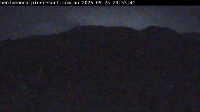Ben Lomond Summit / Front Valley snow cam captured at 25 September 2026 at 11:54 pm AEST