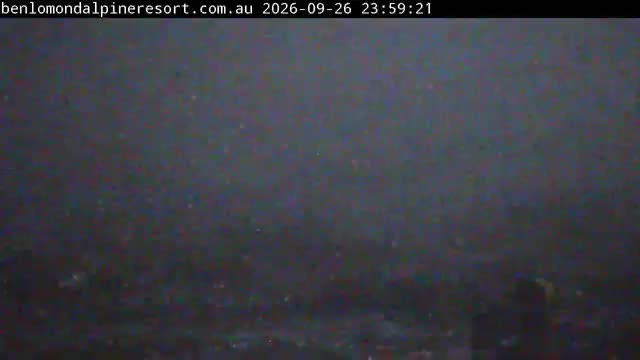 Ben Lomond Summit / Front Valley snow cam captured at 26 September 2026 at 11:59 pm AEST
