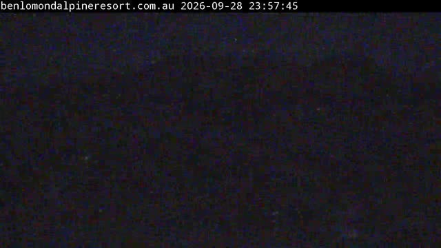 Ben Lomond Summit / Front Valley snow cam captured at 28 September 2026 at 11:58 pm AEST