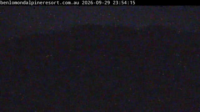 Ben Lomond Summit / Front Valley snow cam captured at 29 September 2026 at 11:54 pm AEST