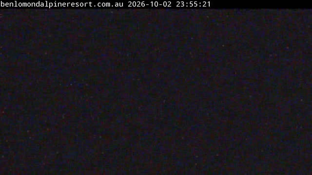 Ben Lomond Summit / Front Valley snow cam captured at 2 October 2026 at 11:55 pm AEST