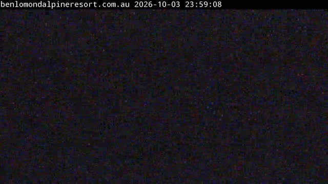 Ben Lomond Summit / Front Valley snow cam captured at 3 October 2026 at 11:59 pm AEST