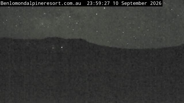 Ben Lomond Toboggan Area / Village Poma snow cam captured at 10 September 2026 at 11:59 pm AEST