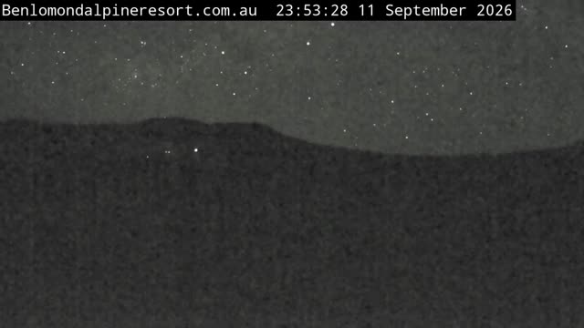 Ben Lomond Toboggan Area / Village Poma snow cam captured at 11 September 2026 at 11:53 pm AEST