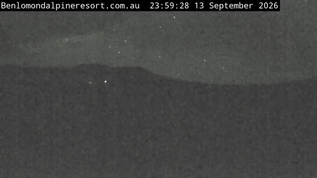 Ben Lomond Toboggan Area / Village Poma snow cam captured at 13 September 2026 at 11:59 pm AEST