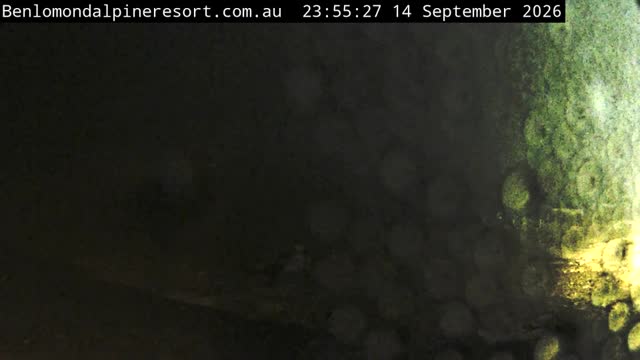 Ben Lomond Toboggan Area / Village Poma snow cam captured at 14 September 2026 at 11:55 pm AEST