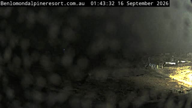 Ben Lomond Toboggan Area / Village Poma snow cam captured at 16 September 2026 at 1:43 am AEST