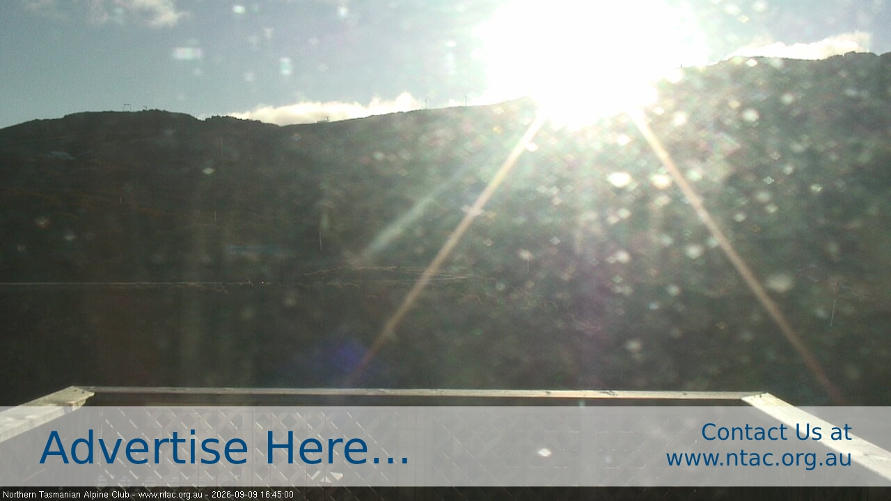 Ben Lomond NTAC Top Slopes snow cam captured at 9 September 2026 at 4:47 pm AEST