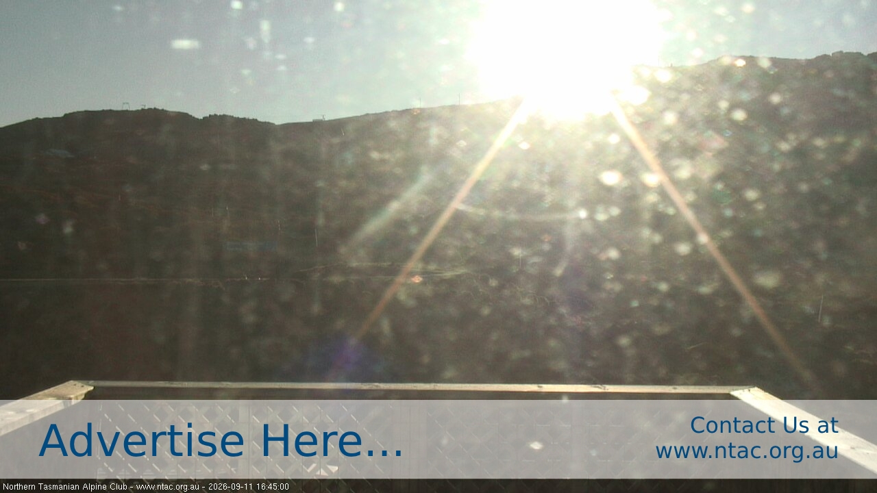 Ben Lomond NTAC Top Slopes snow cam captured at 11 September 2026 at 5:00 pm AEST