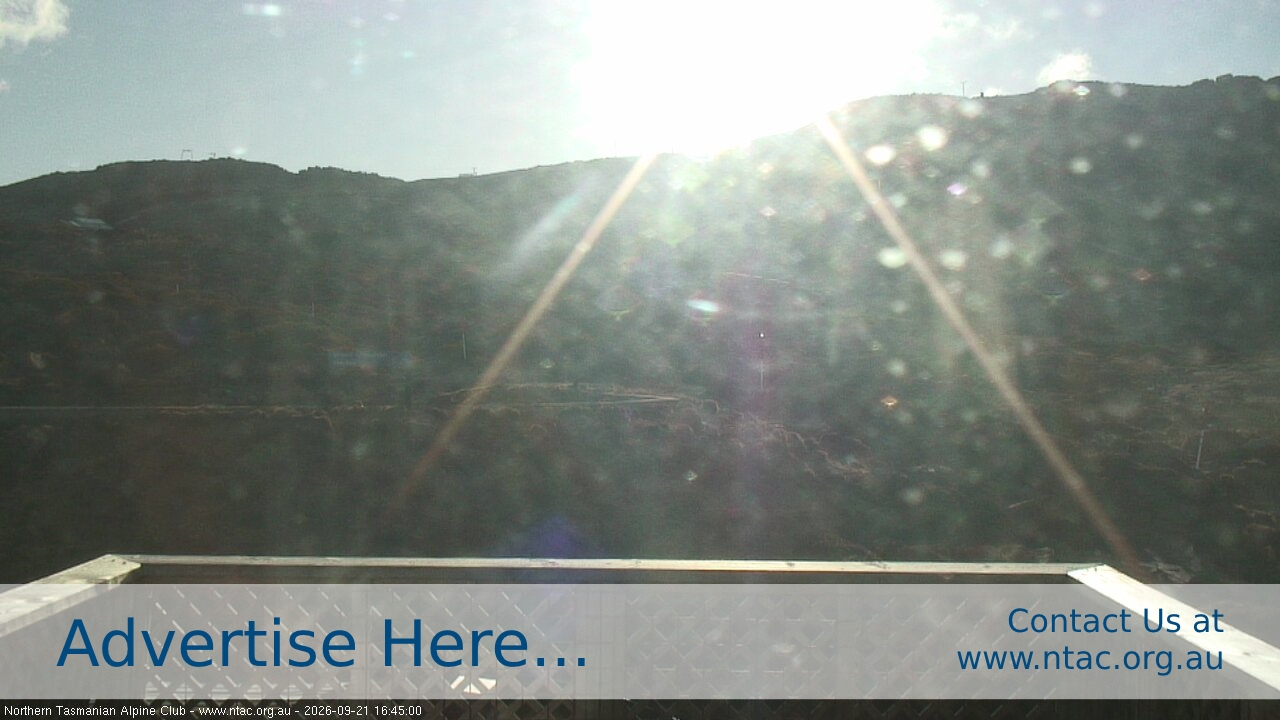 Ben Lomond NTAC Top Slopes snow cam captured at 21 September 2026 at 4:55 pm AEST