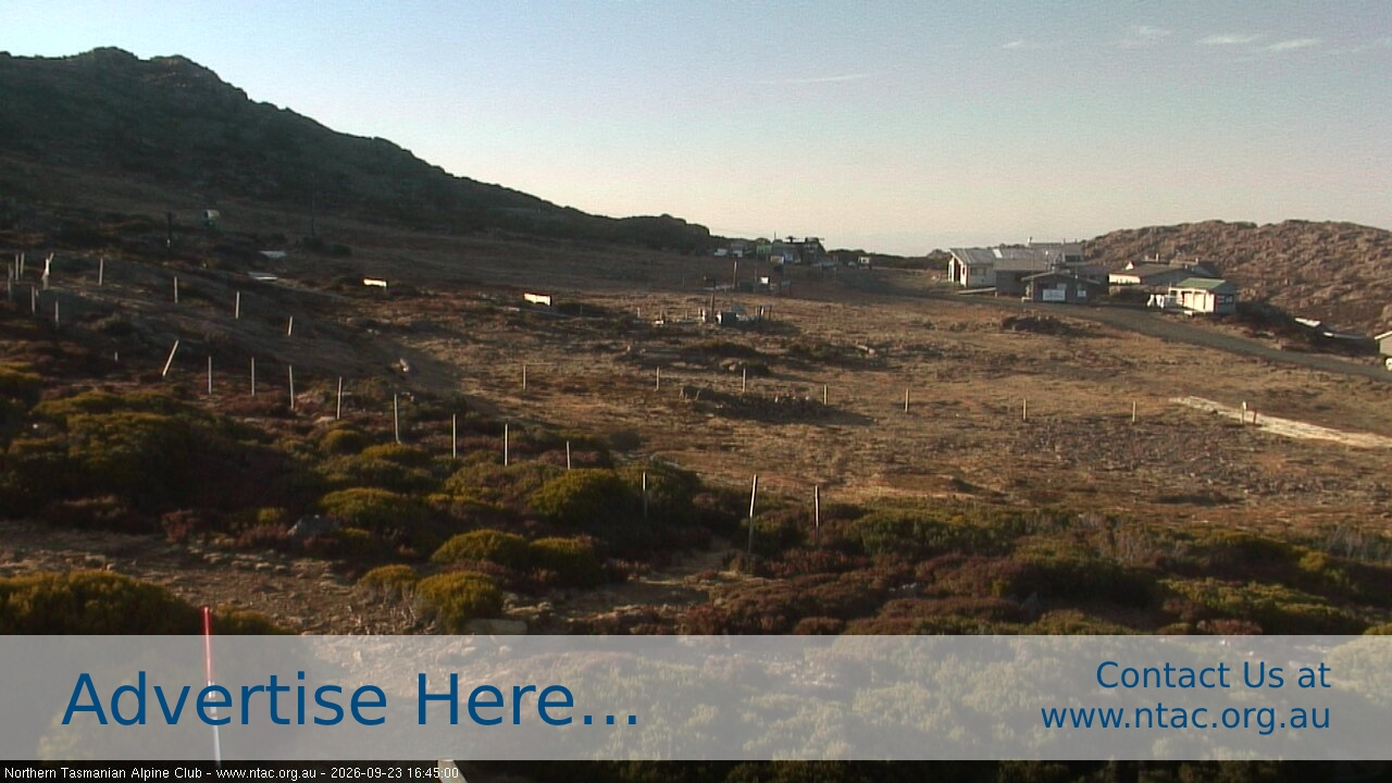 Ben Lomond NTAC Front Slopes snow cam captured at 23 September 2026 at 5:00 pm AEST