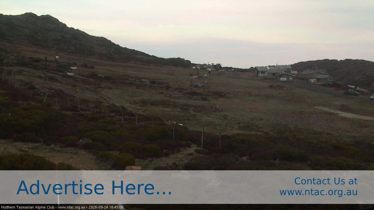 Ben Lomond NTAC Front Slopes snow cam captured at 24 September 2026 at 5:00 pm AEST