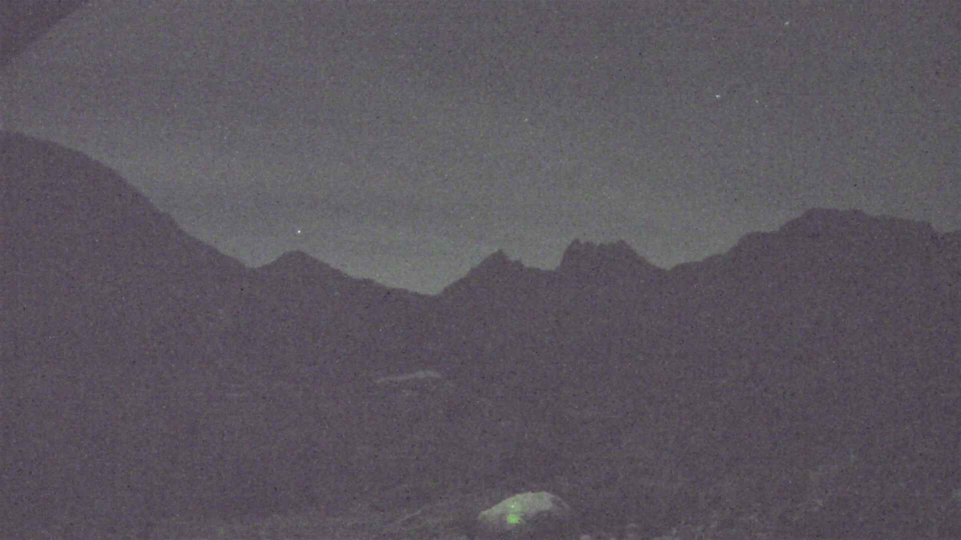 Cradle Mountain Dove Lake Carpark snow cam captured at 23 September 2026 at 9:07 pm AEST