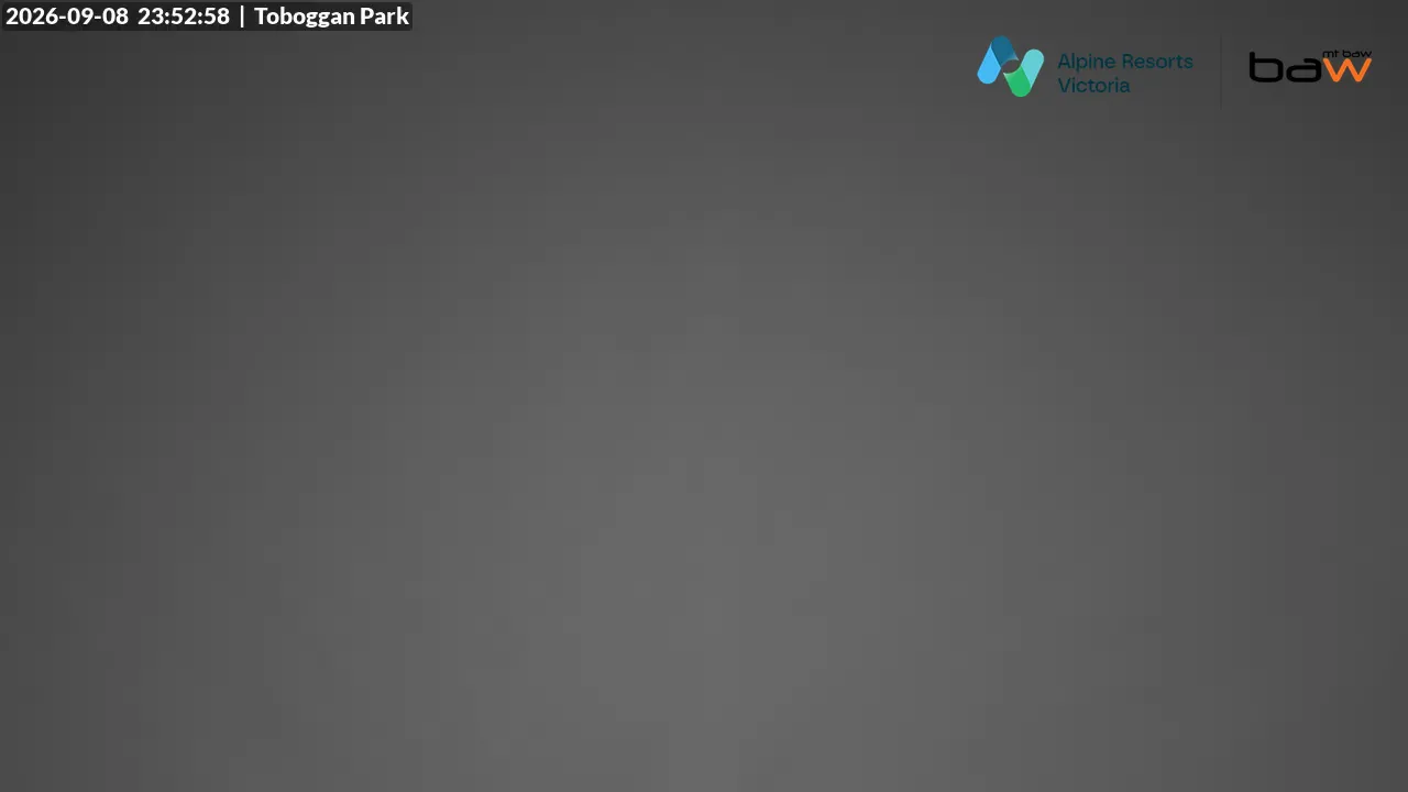 Mt Baw Baw Toboggan Park snow cam captured at 8 September 2026 at 11:54 pm AEST